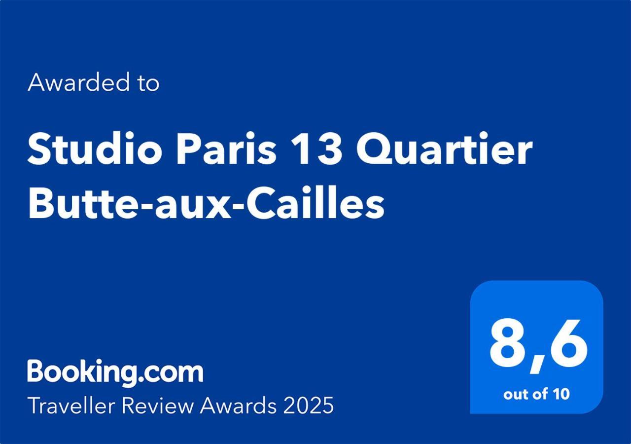 Studio Paris 13 Quartier Butte-Aux-Cailles Exterior photo